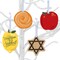 Big Dot of Happiness Sukkot - Sukkah Holiday Decorations - Tree Ornaments - Set of 12